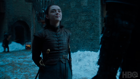 Maisie Williams som Arya Stark